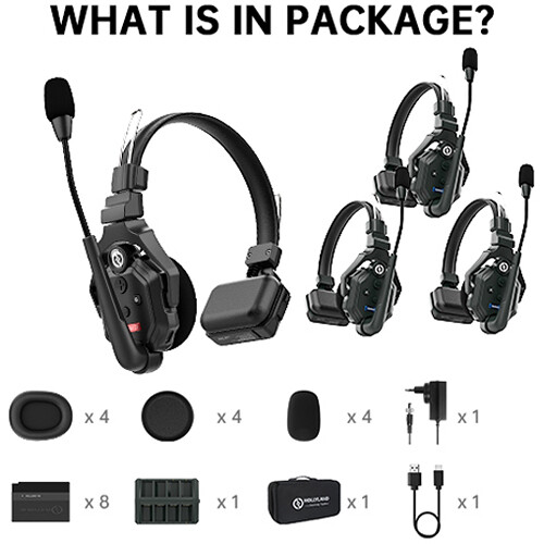 Hollyland Solidcom C1-4S Full-Duplex Wireless DECT Intercom System with 4 Headsets - Image 9